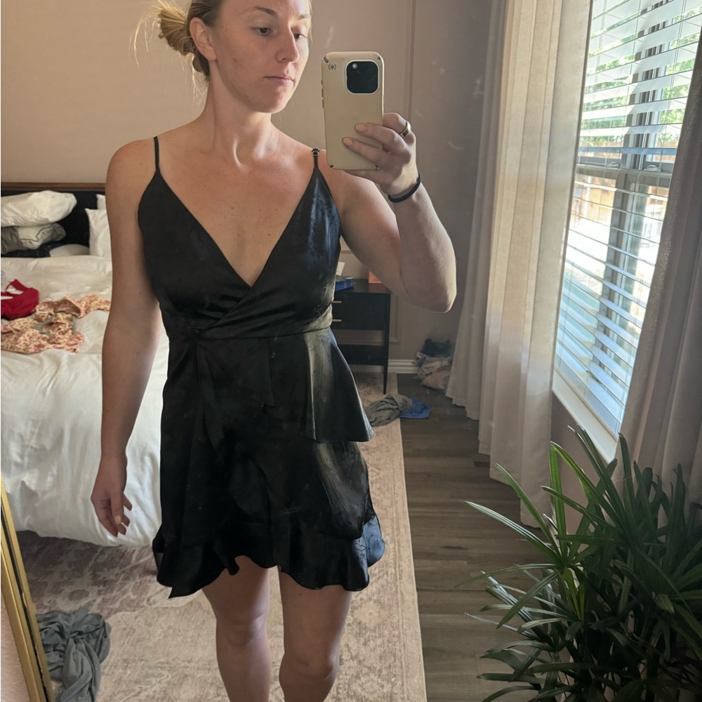 Alter’d State Black satin dress